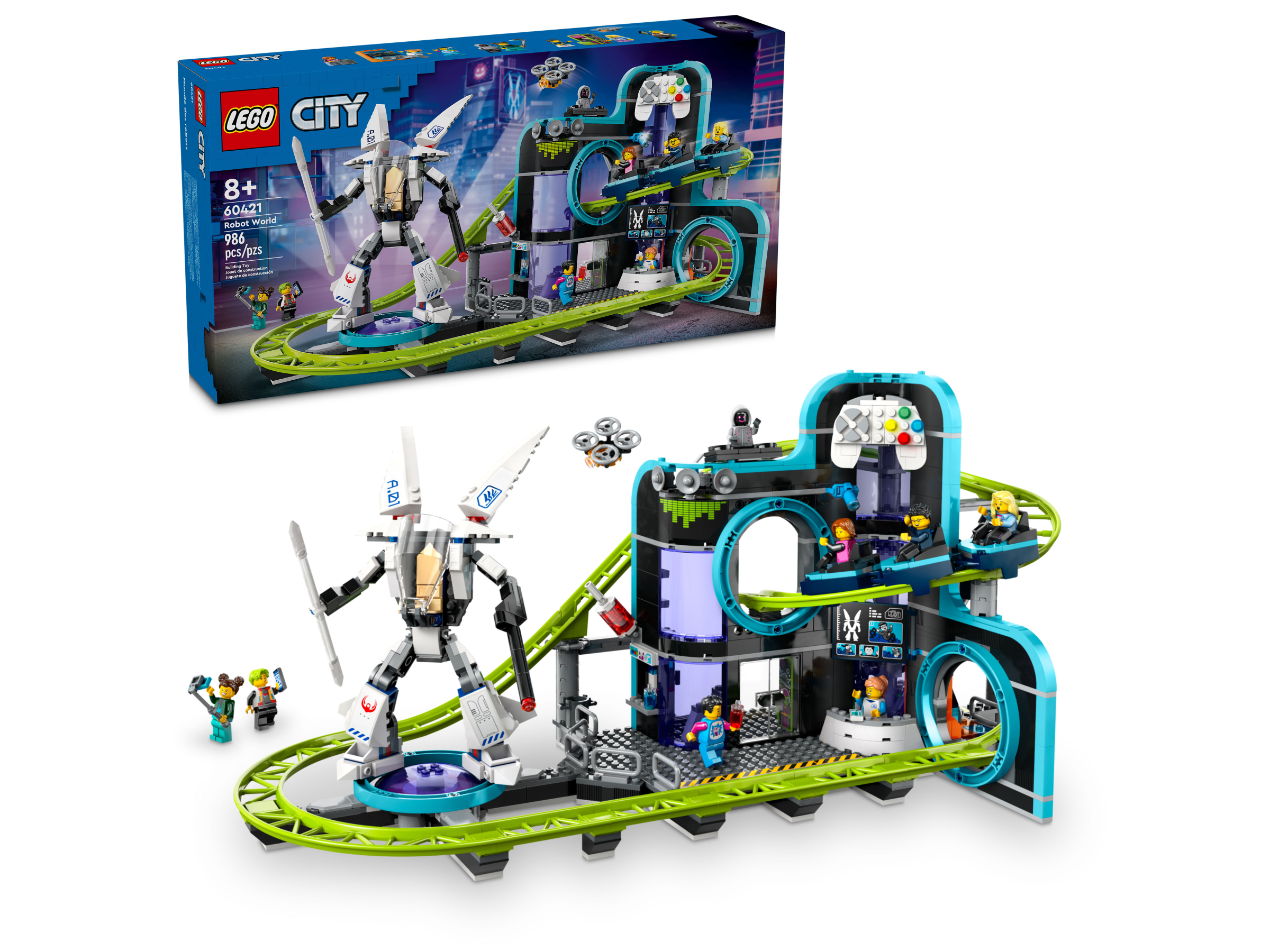 LEGO 60421 MONTAGNE RUSSE DI RBOT WORLD CITY