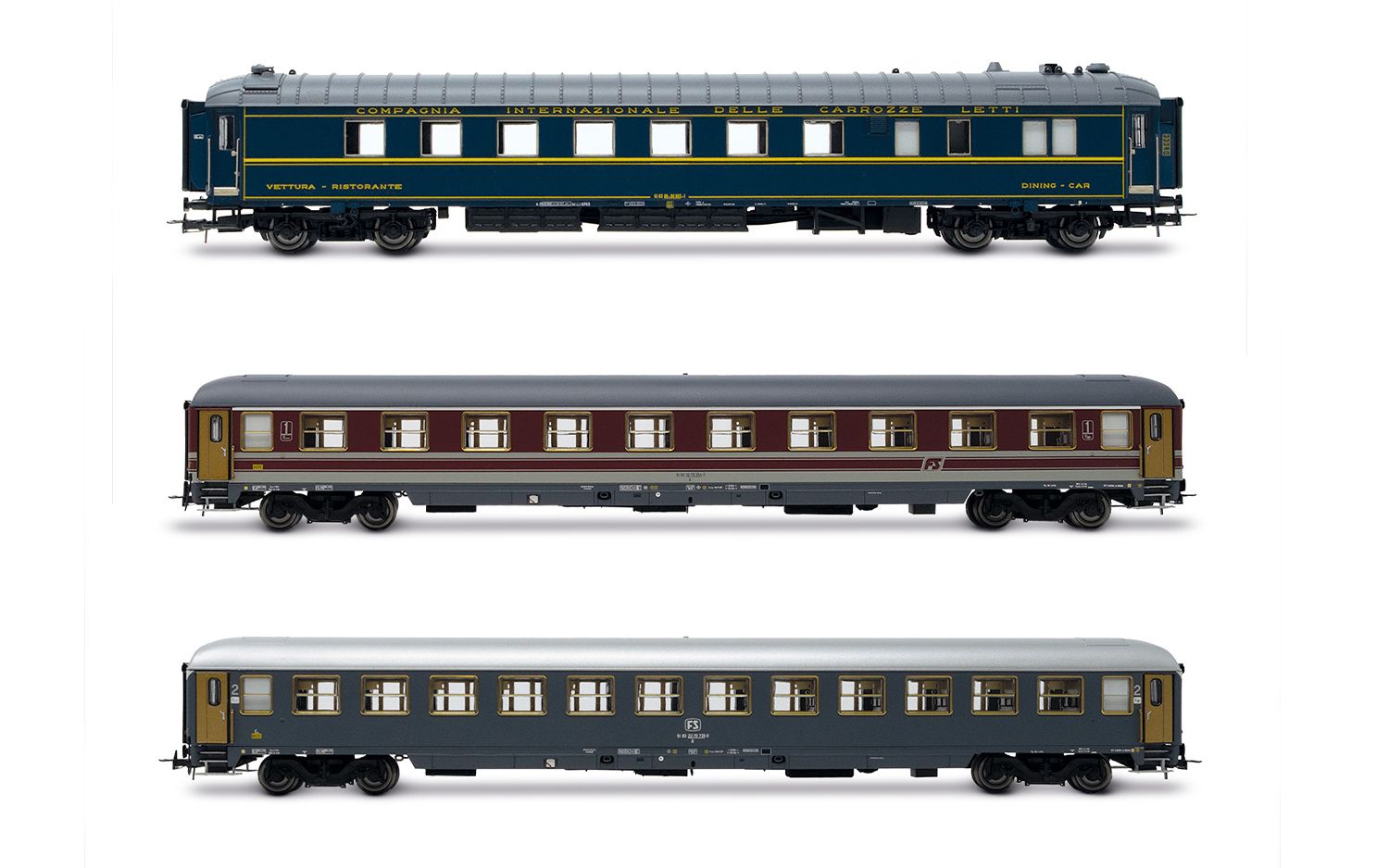 HORNBY HR4361  FS SET 3 CARROZZE "ALPEN EXPRESS"