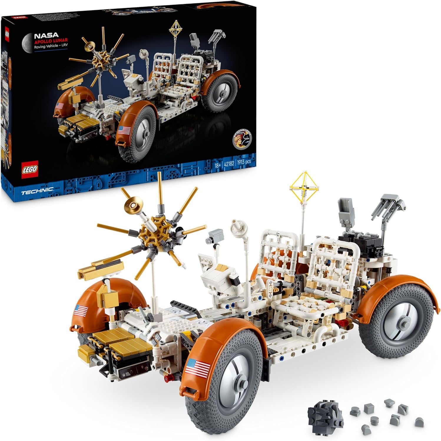 LEGO 42182 ROVER LUNARE NASA APOLLO LRV TECHNIC