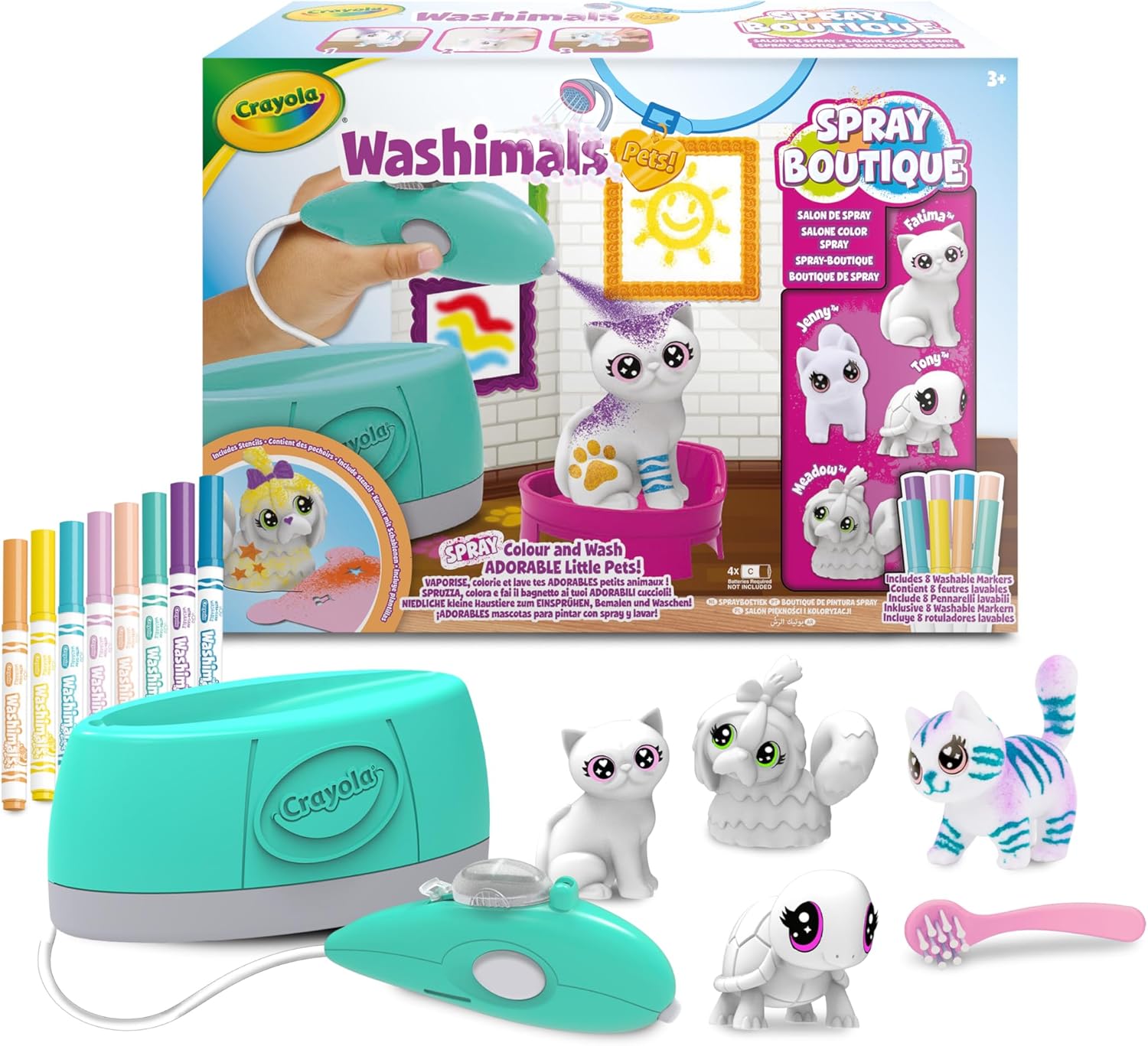 CRAYOLA 747517 WASHIMALS PETS - SPRAY BOUTIQUE