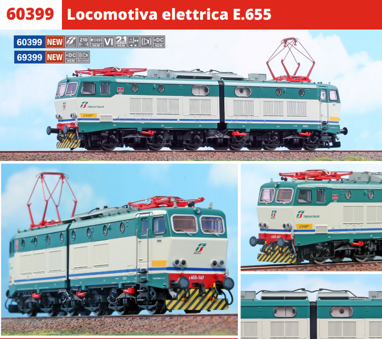 ACME 60399 LOCOMOTORE E655.167 XMPR CARGO