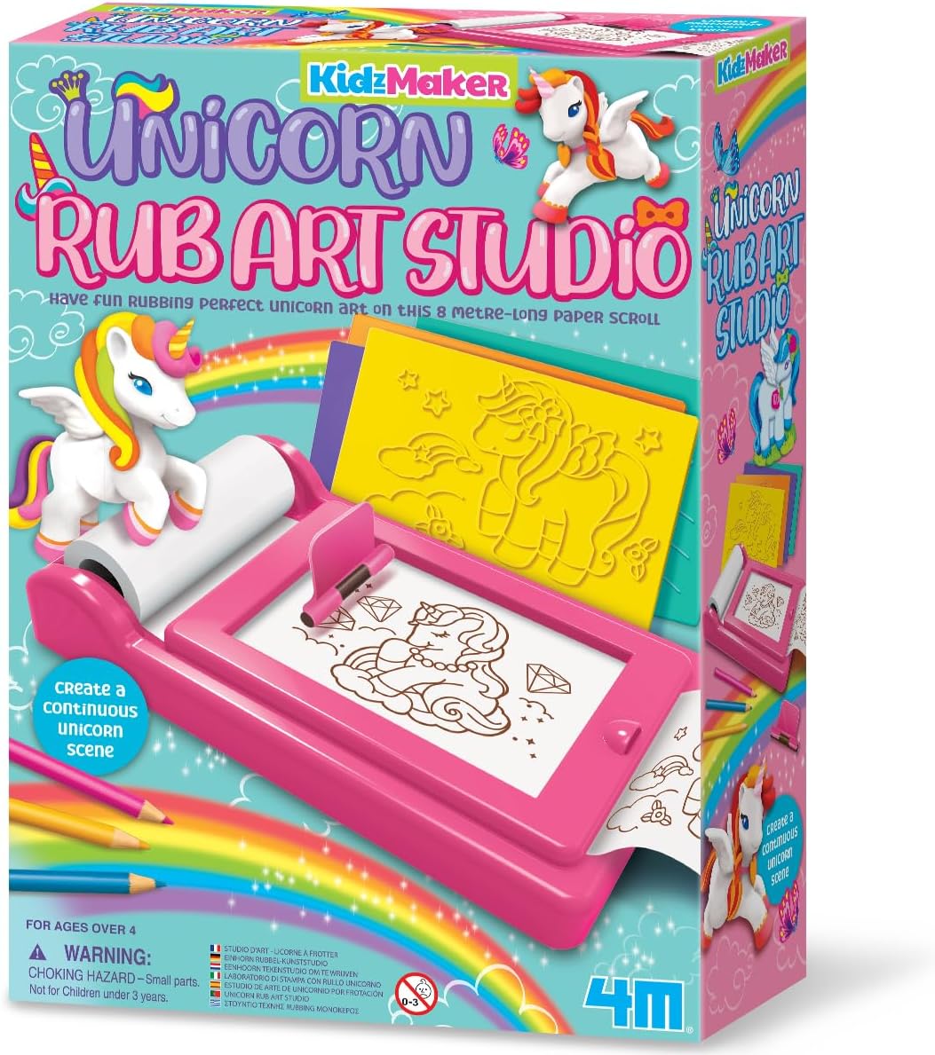 FUNLAB 04799 SET DI FROTTAGE ARTISTICO UNICORNI