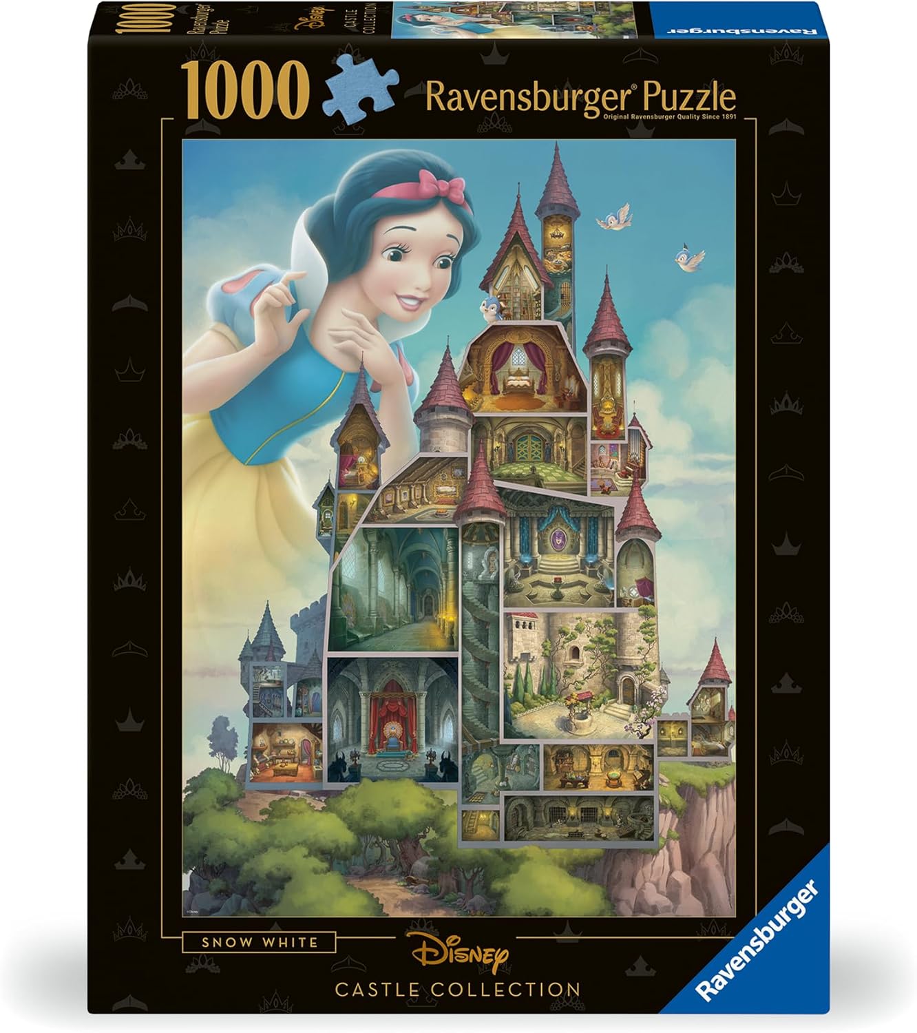 RAVENSBURGER 00257 PUZZLE DA 1000 PZ. BIANCANEVE DISNEY CASTLE