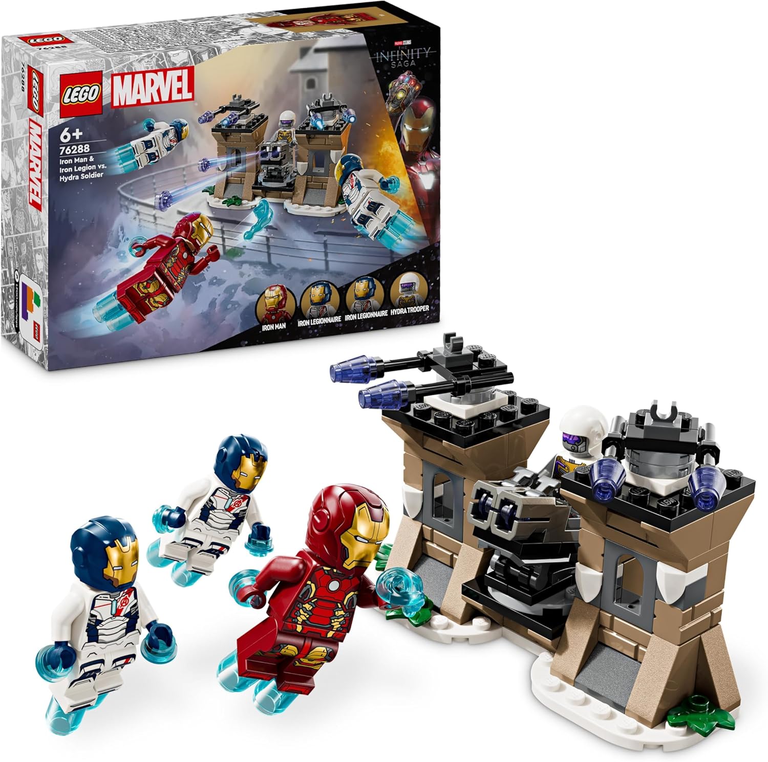 LEGO 76288 IRON MAN E LEGIONE DI FERRO VS SOLDATO HYDRA MARVEL