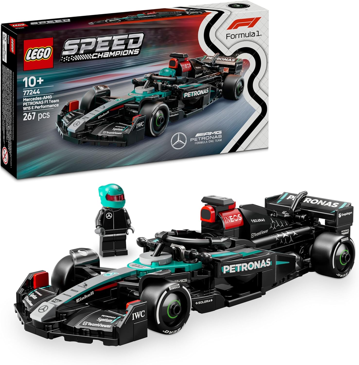 LEGO 77244 AUTO DA CORSA MERCEDES AMG F1 W15 SPEED CHAMPION