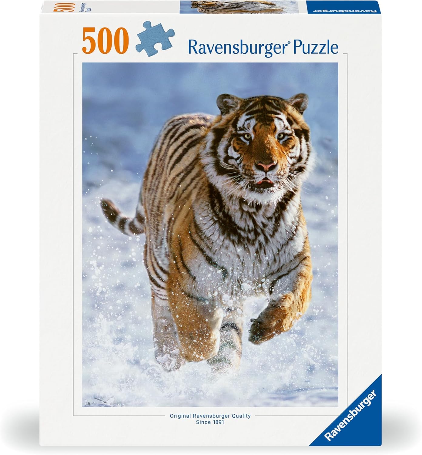 RAVENSBURGER 00148 PUZZLE DA 500 PZ. TIGRE SULLA NEVE