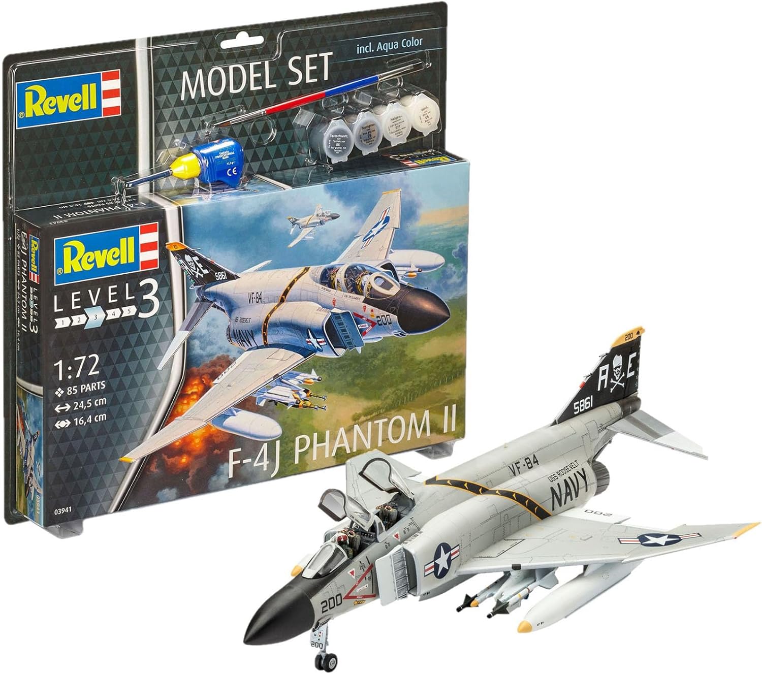 REVELL 63941 KIT DI MONTAGGIO F-4J PHANTOM II SCALA 1/72