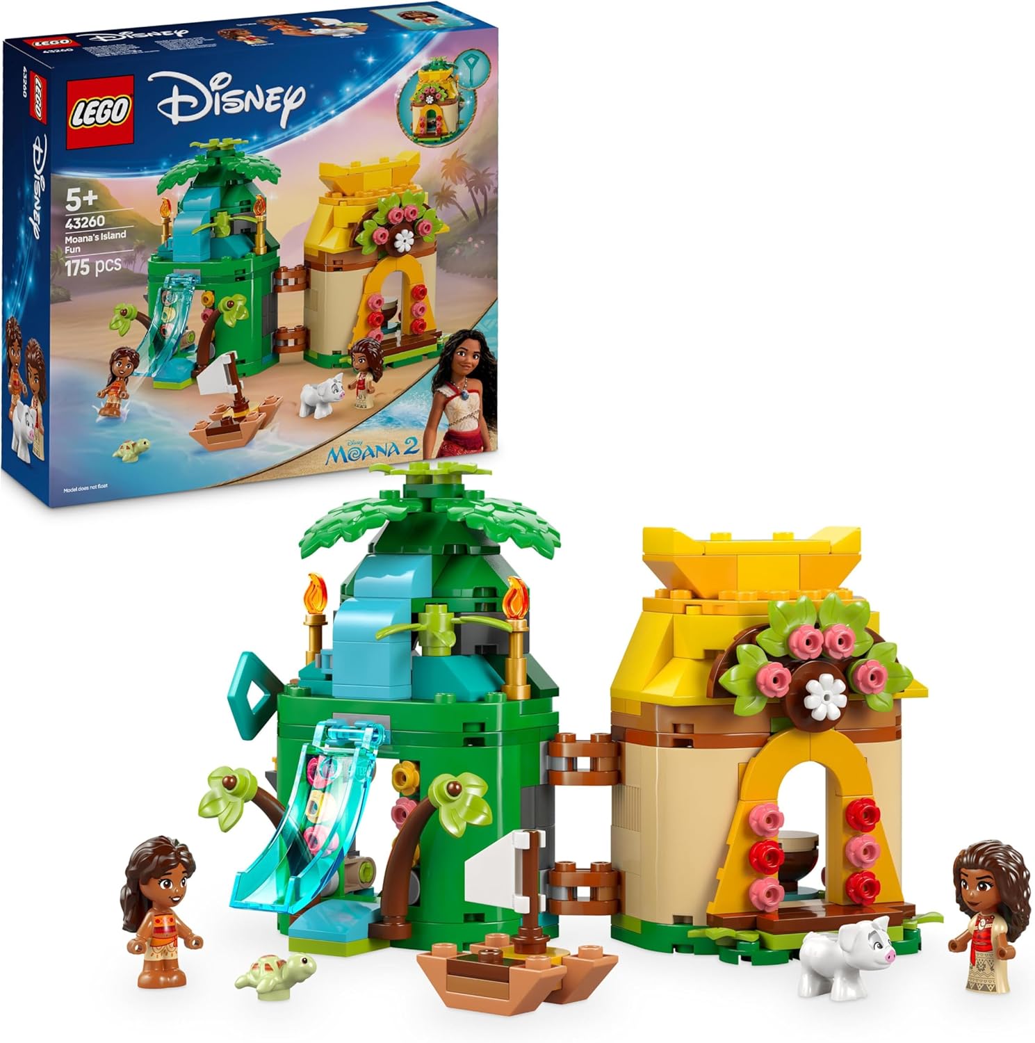 LEGO 43260 DIVERTIMENTO SULL'ISOLA DI VAIANA DISNEY PRINCESS