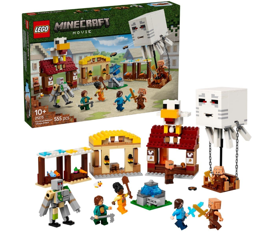 LEGO 21273 ATTACCO AL VILLAGGIO DEL GHAST PALLOBE MINECRAFT