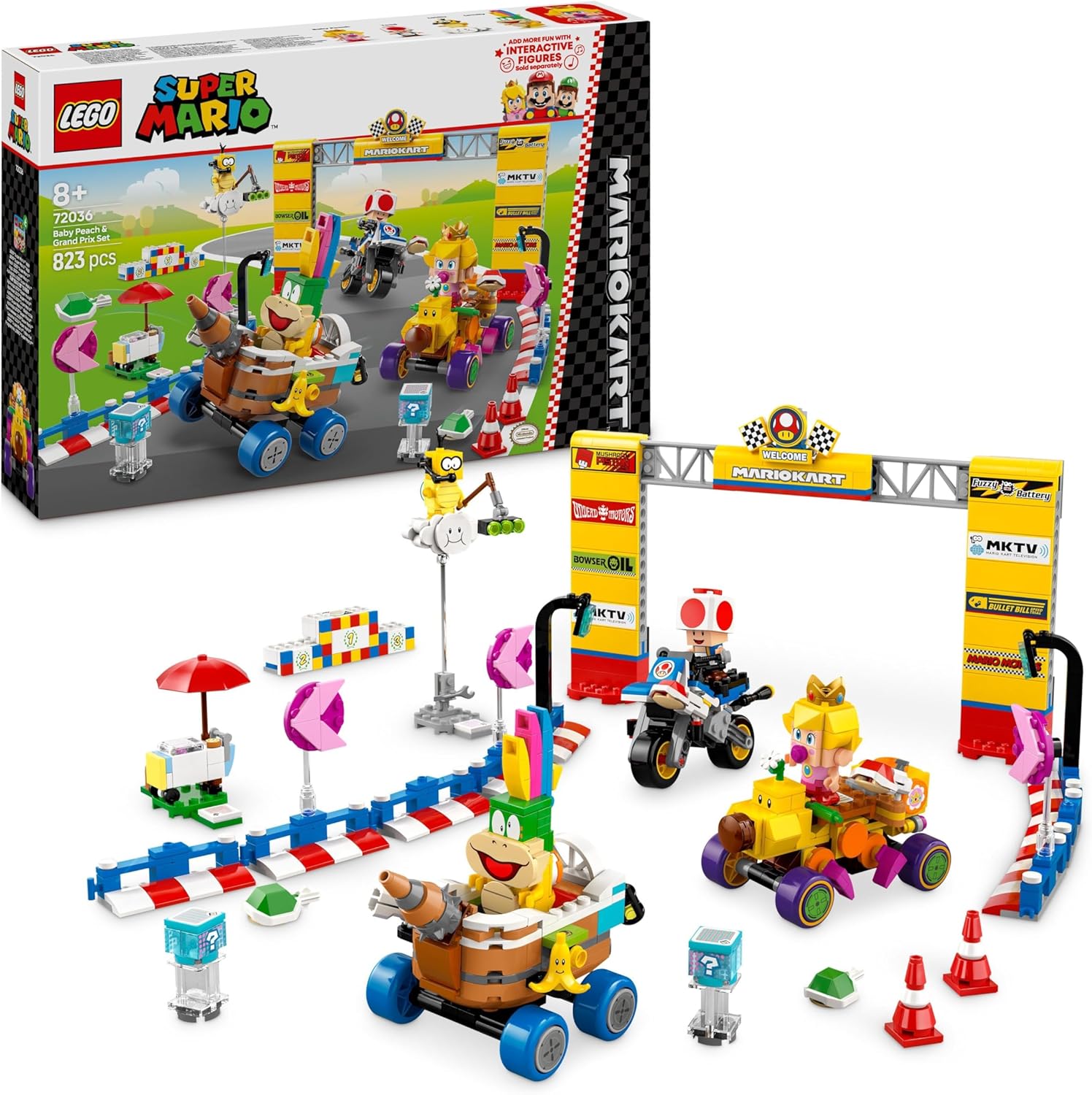 LEGO 72036 MARIO KART - PACK BABY PEACH E GRAN PREMIO SUPER MARIO