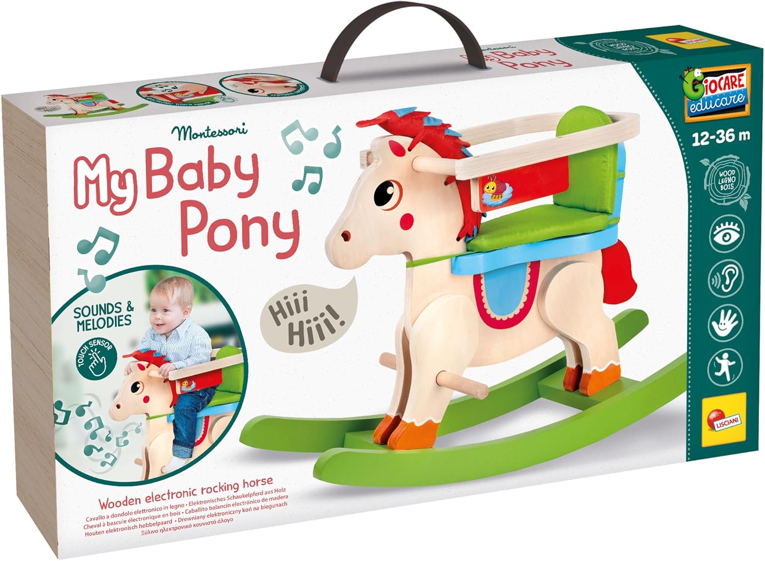 LISCIANI 107322 MONTESSORI WOOD MY BABY PONY