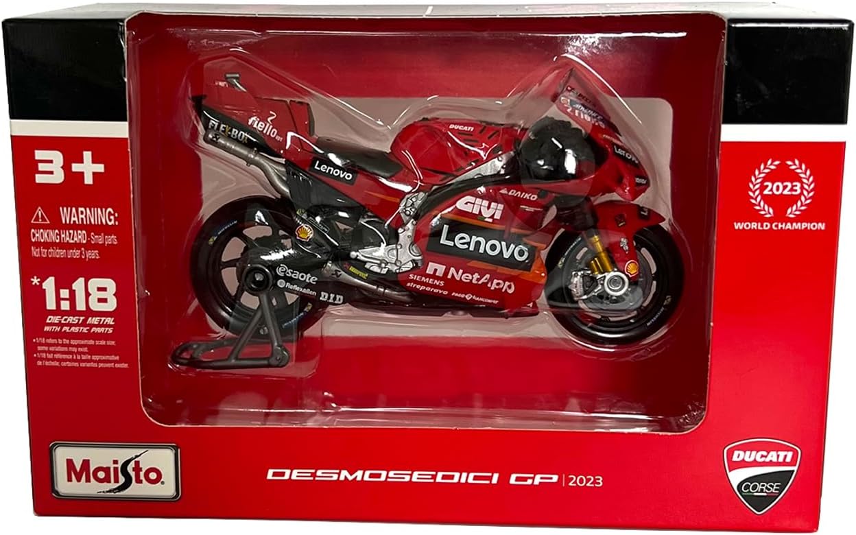 MAISTO 36396 DUCATI LENOVO TEAM 2023 BAGNANIA #1 SCALA 1/18