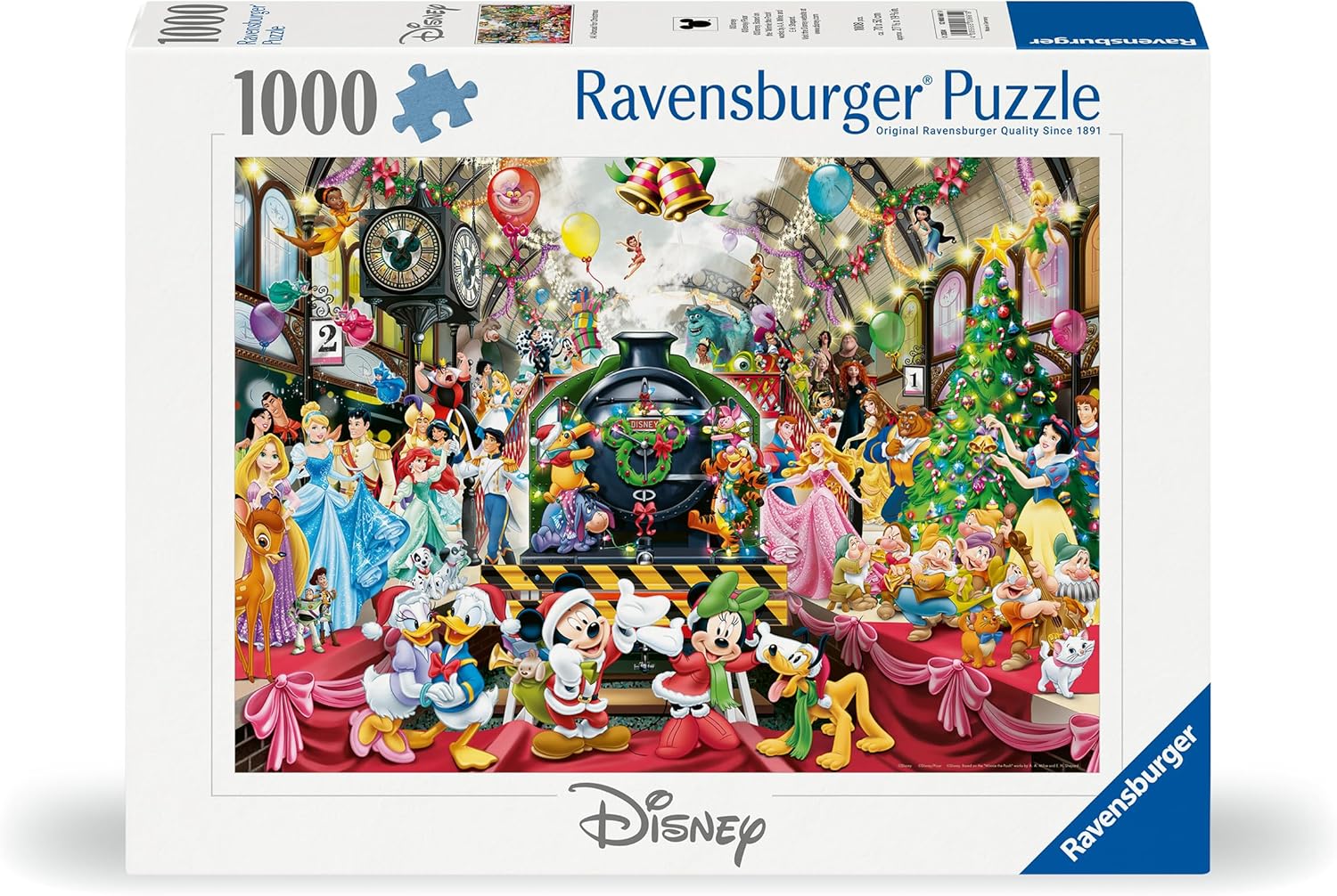 RAVENSBURGER 00661 PUZZLE DA 1000 PZ. IL TRENO DI NATALE DISNEY