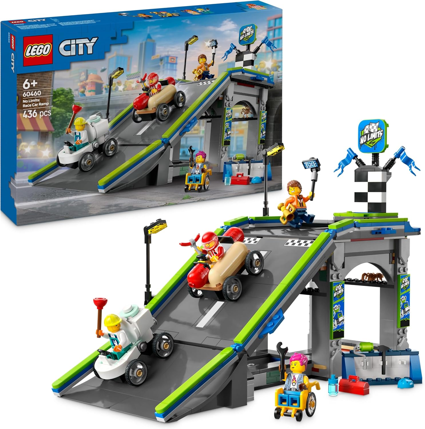 LEGO 60460 NESSUN LIMITE GARA SULLA PISTA A RAMPE CITY