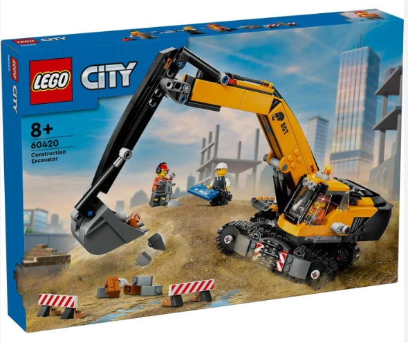 LEGO 60420 ESCAVATORE DA CANTIERE GIALLO CITY