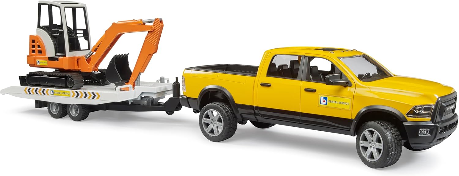 BRUDER 02546 RAM 2500 POWER WAGON CON RIMORCHIO