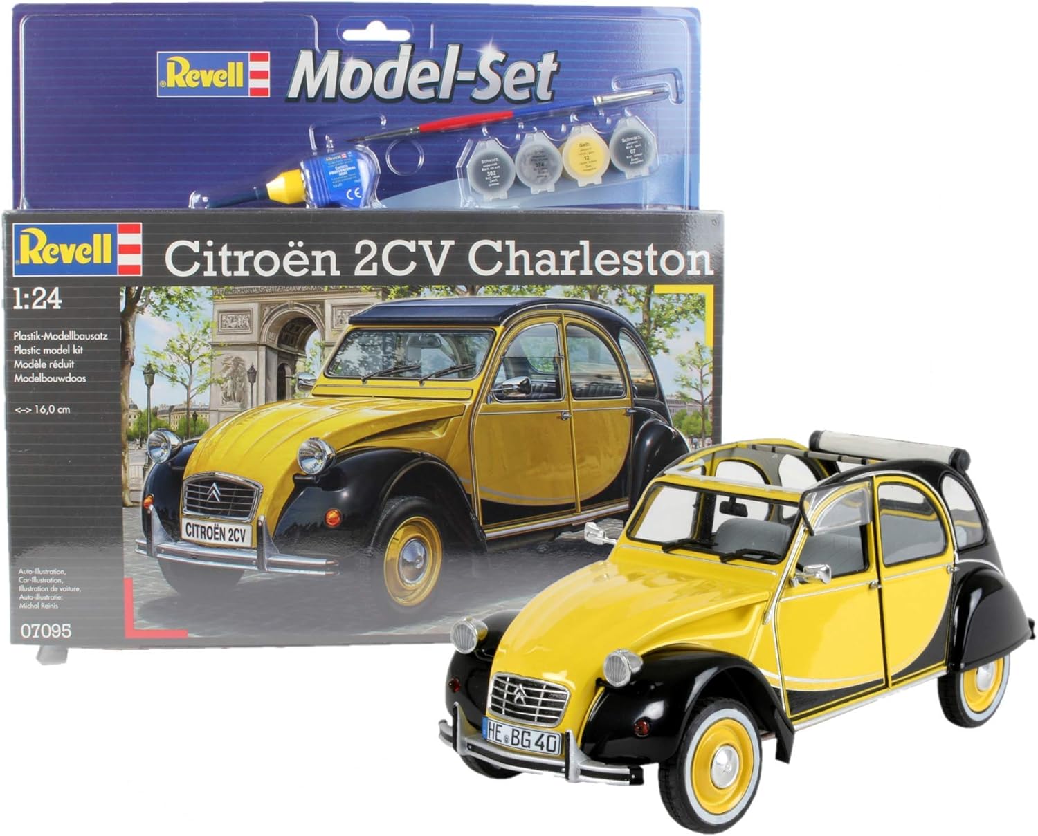 REVELL 67095 KIT DI MOTNAGGIO CITROEN 2CV CHARLESTON scala 1/24