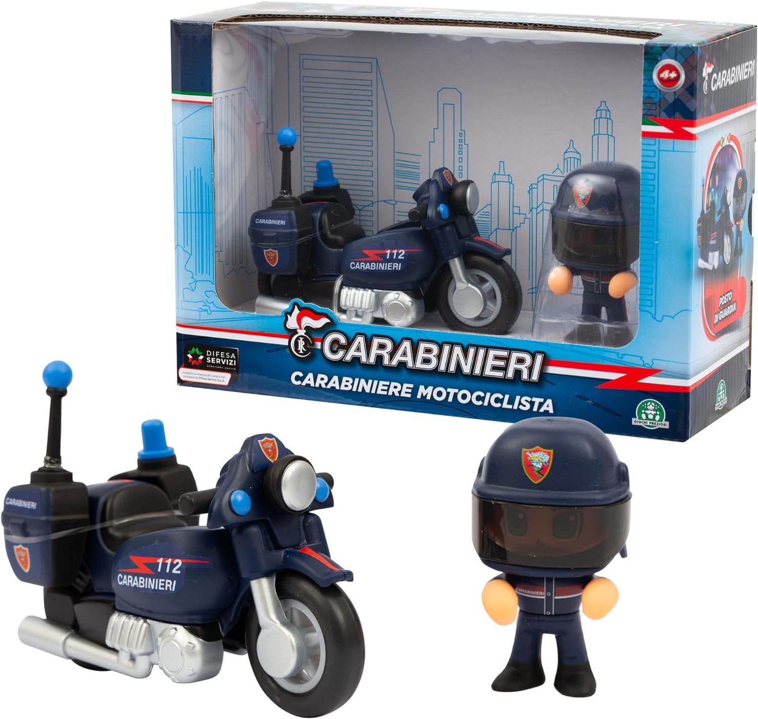 GIOCHI PREZIOSI CBN02000 CARABINIERI MOTO CON MINI ACTION HERO