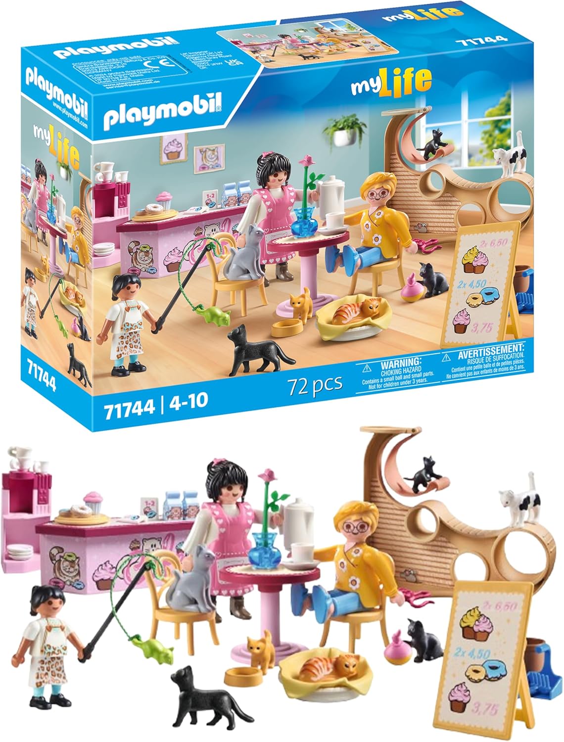 PLAYMOBIL 71744 CAFFETTERIA CON GATTI