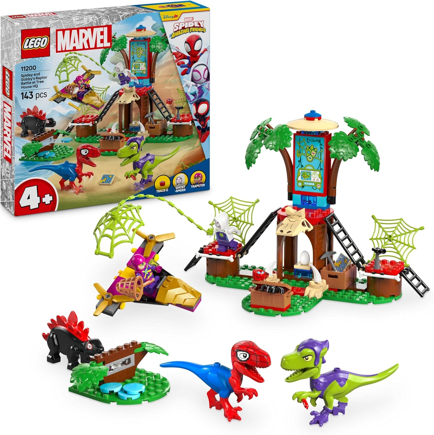 LEGO 11200 BATTAGLIA CON IL RAPTOR AL QUARTIER GENERALE SULL'ALBERO DI SPIDER MAN E GOBBY