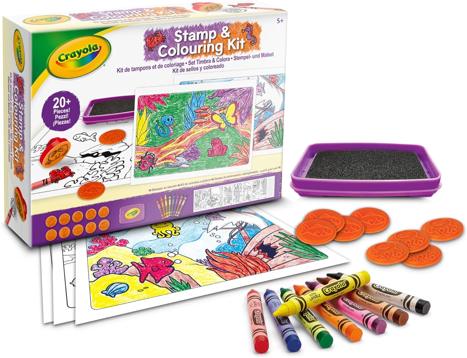 CRAYOLA 042951 SET TIMBRA E COLORA