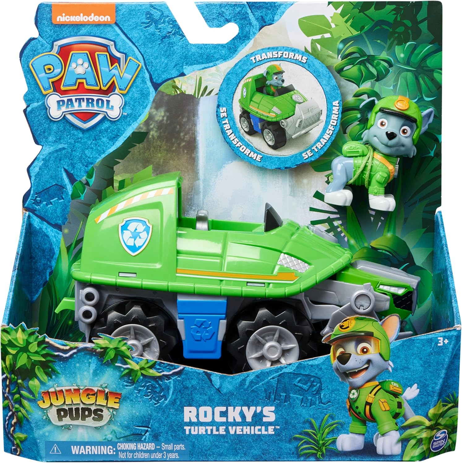 SPINMASTER 6067763 PAW PATROL VEICOLO GIUNGLA ROCKY