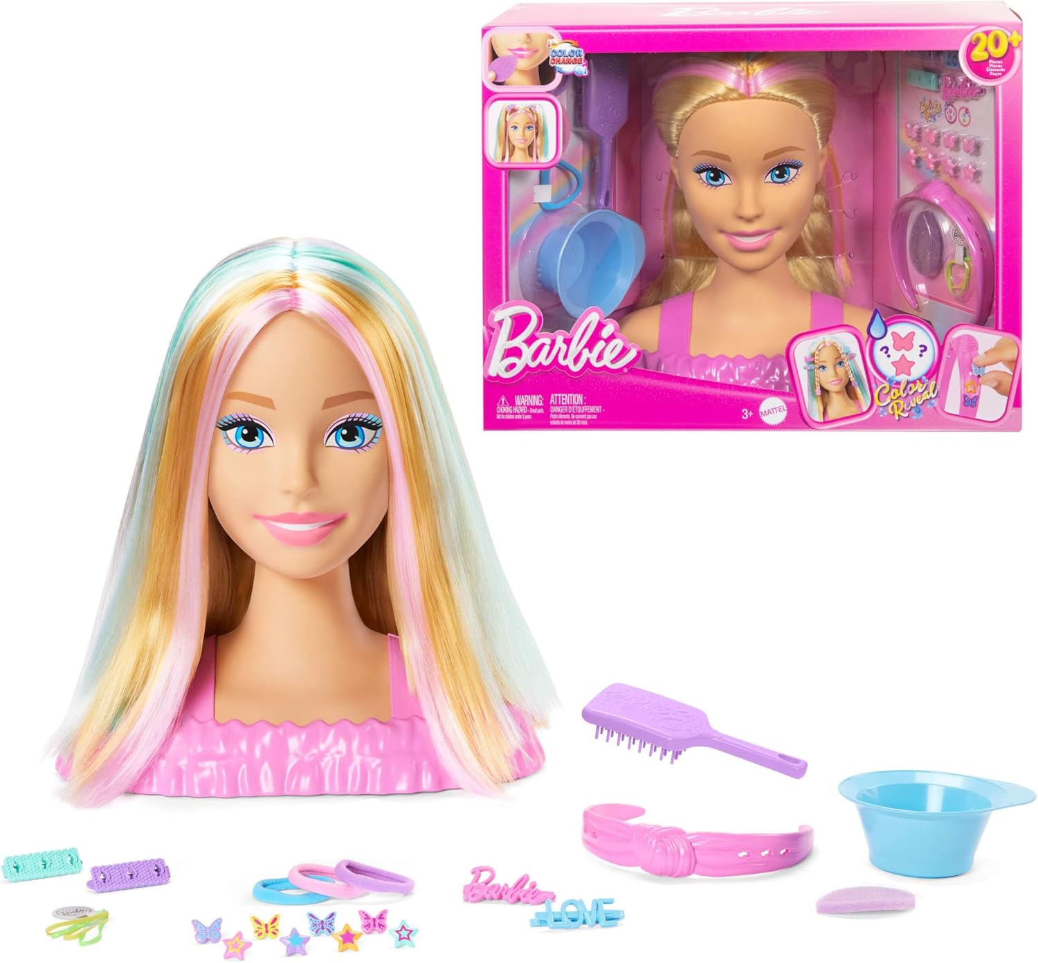 MATTEL JFG81 BARBIE TESTA PETTINABILE