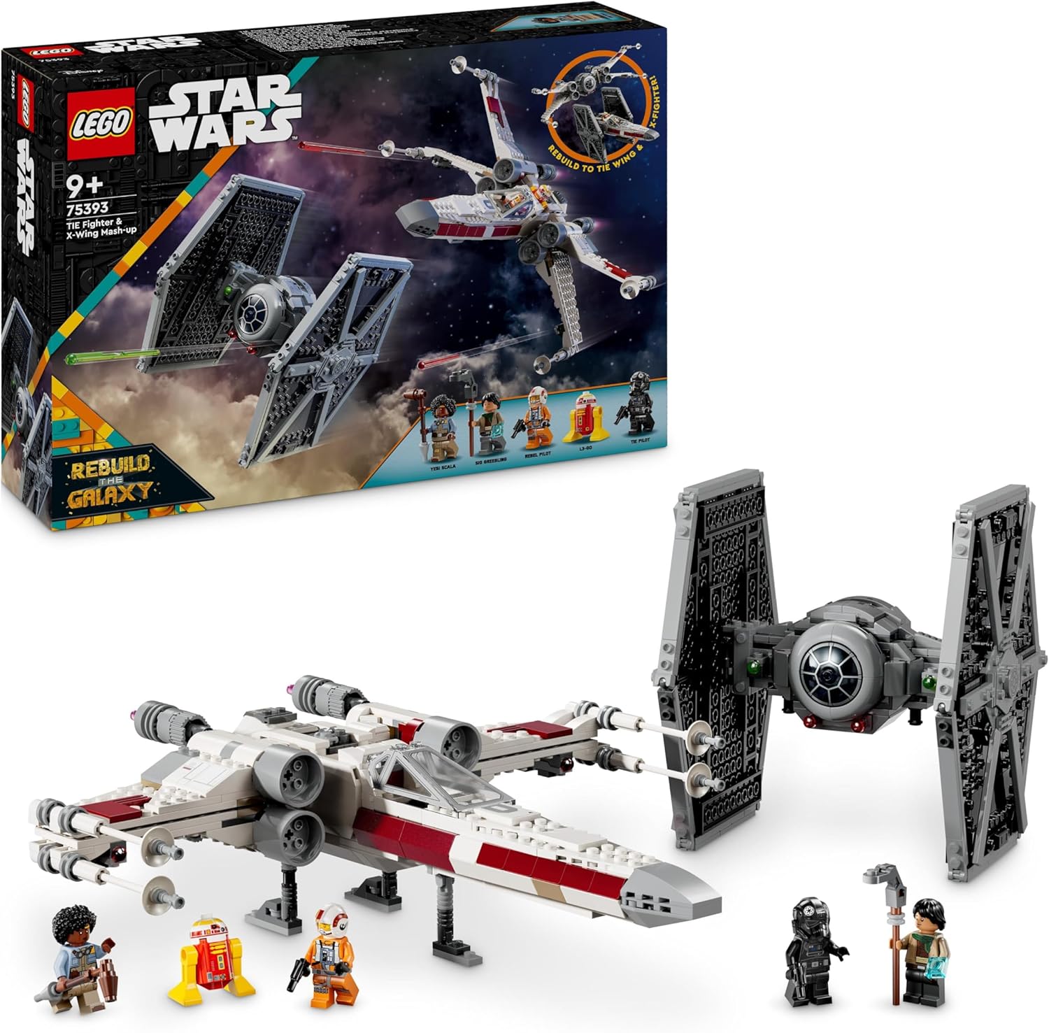 LEGO 75393 MASH UP TIE FIGHTER E X-WING STAR WARS