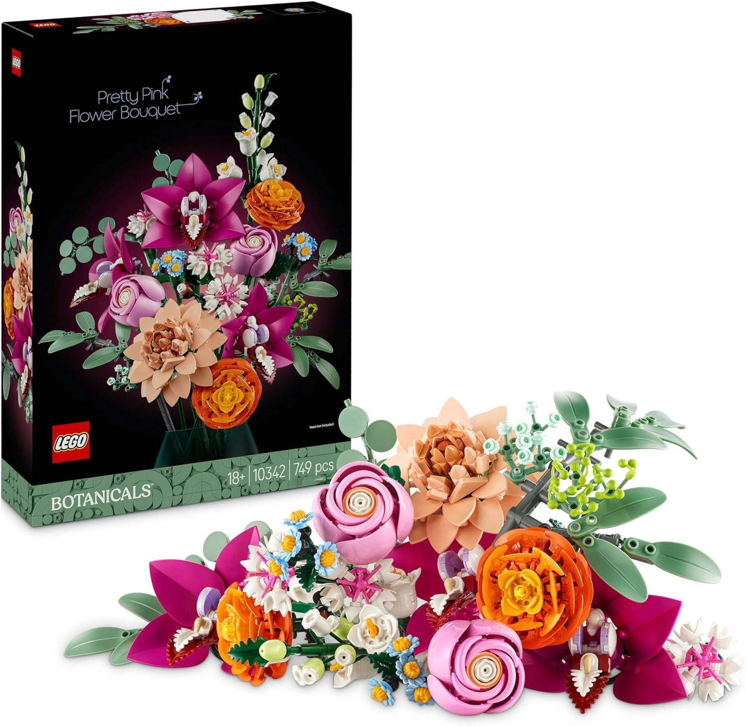 LEGO 10342 BOUQUET DI FIORI ROSA BOTANICAL COLLECTION