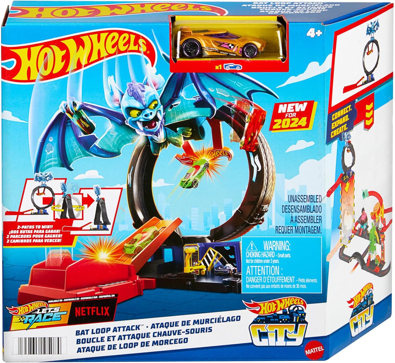 MATTEL HTN78 HOT WHEELS LOOPING PIPISTRELLO