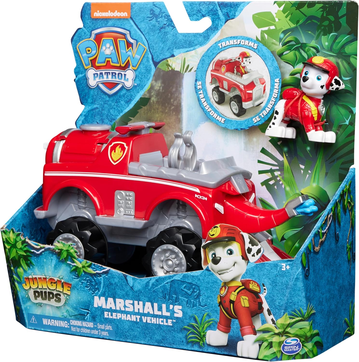 SPINMASTER 6067759 PAW PATROL VEICOLO GIUNGLA MARSHAL