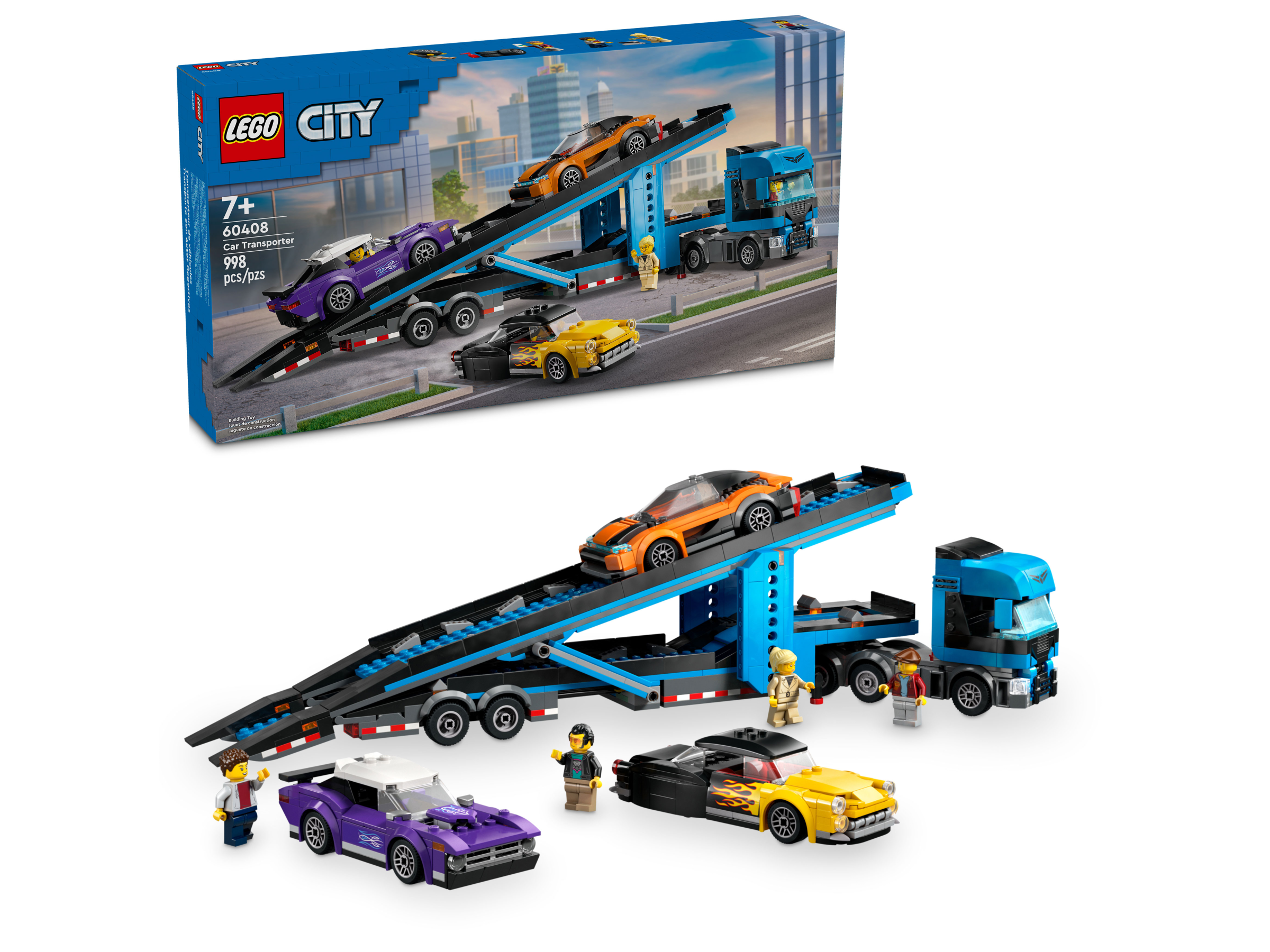 LEGO 60408 CAMION TRASPORTATORE CON AUTO SPORTIVE CITY