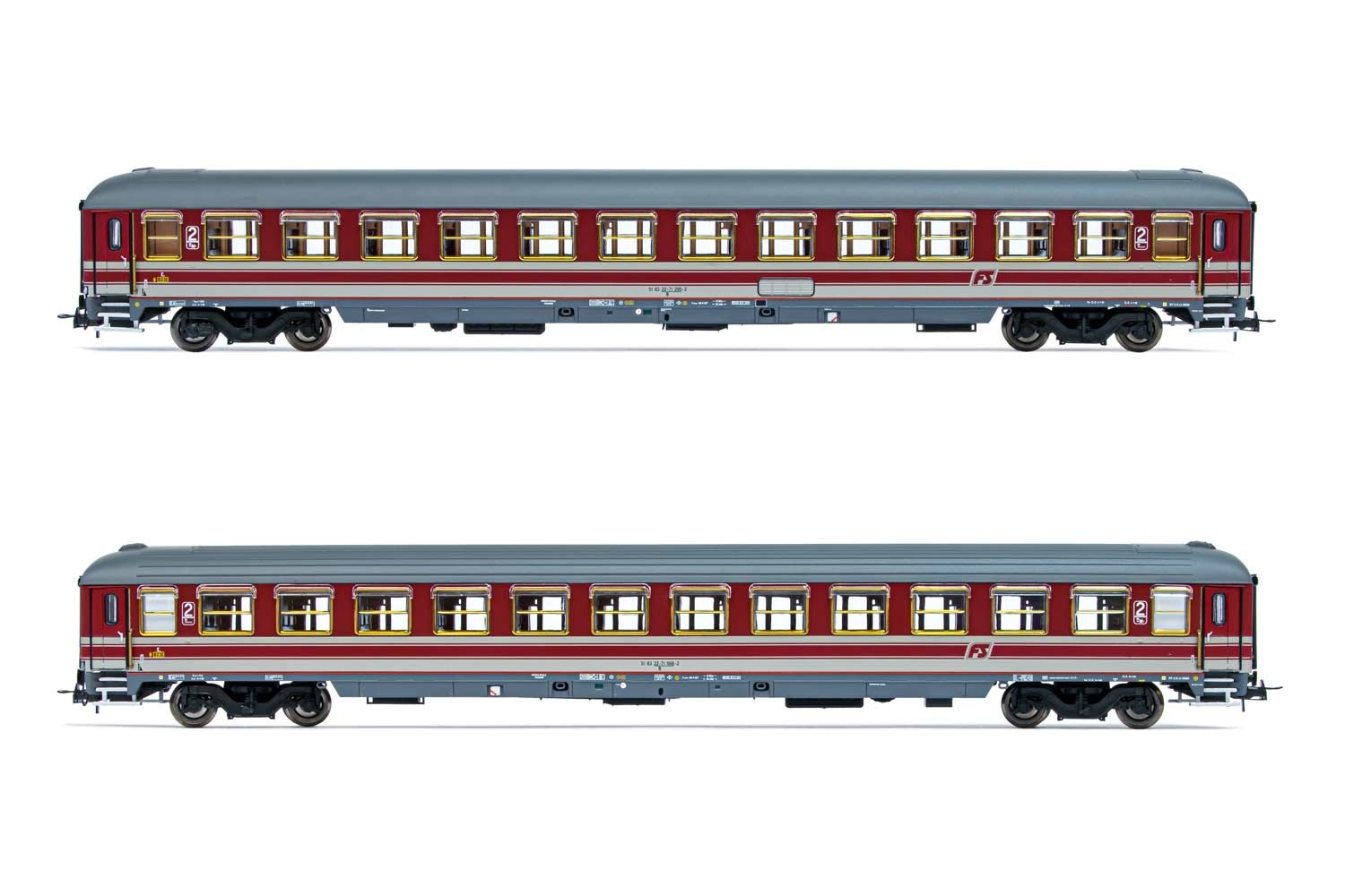 BONSAGLIO - HORNBY HR4250 SET DI 2 CARROZZE TIPO UIC-X FS