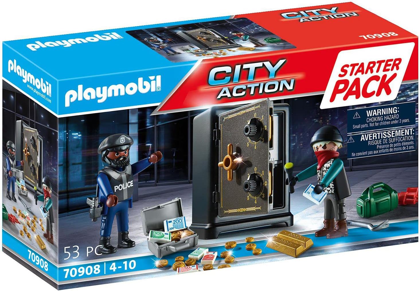 PLAYMOBIL 70908 LADRO E CASSAFORTE