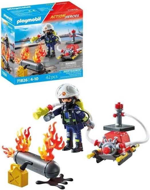 PLAYMOBIL 71826 POMPIERE CON POMPA D'ACQUA