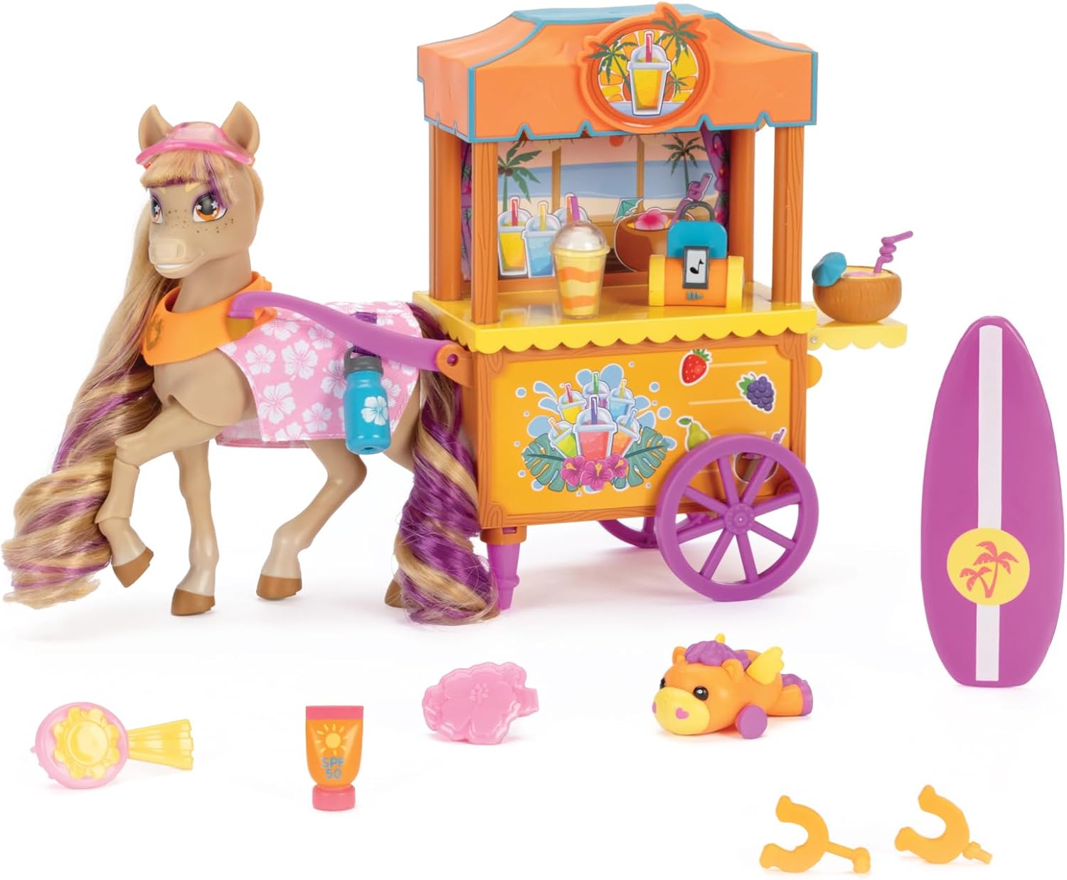 JAKKS 72328 CARRETTO CON CAVALLO SURF CON BAILEY