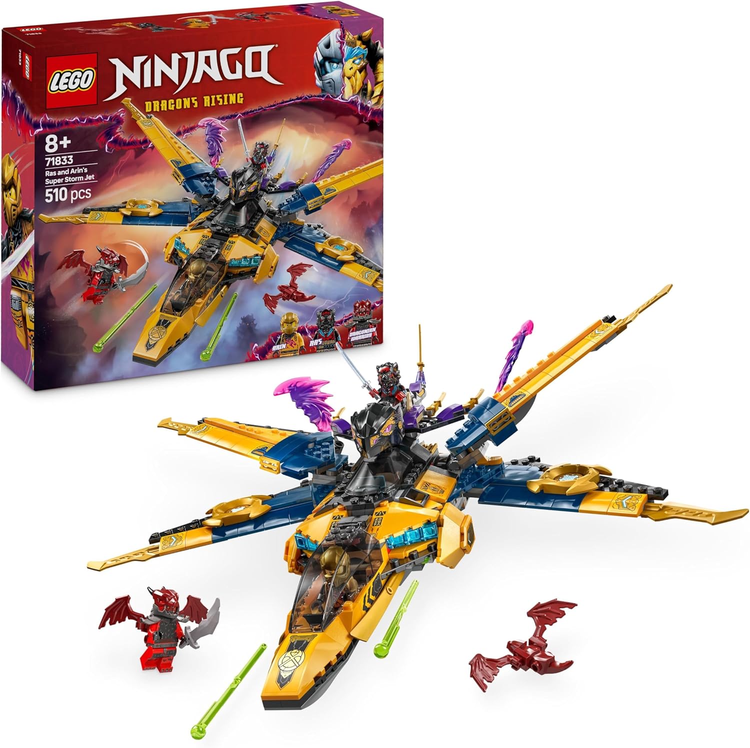 LEGO 71833 JET SUPER STORM DI RAS E ARIN NINJAGO