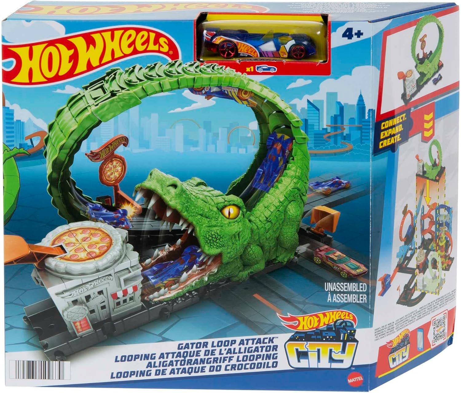 MATTEL HKX39 HOT WHEELS LOOPING COCCODRILLO