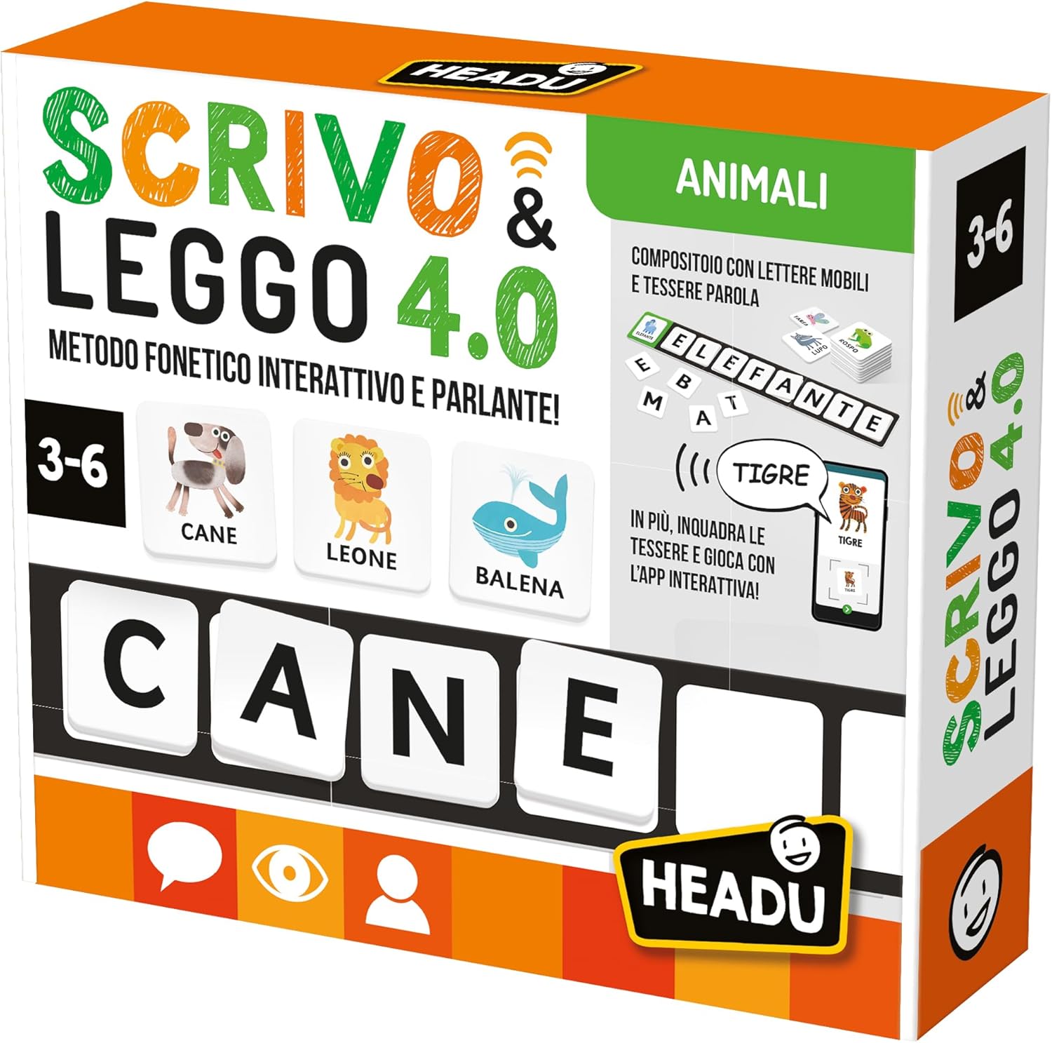 HEADU IT59964 SCRIVO E LEGGO 4.0 ANIMALI E AMBIENTI