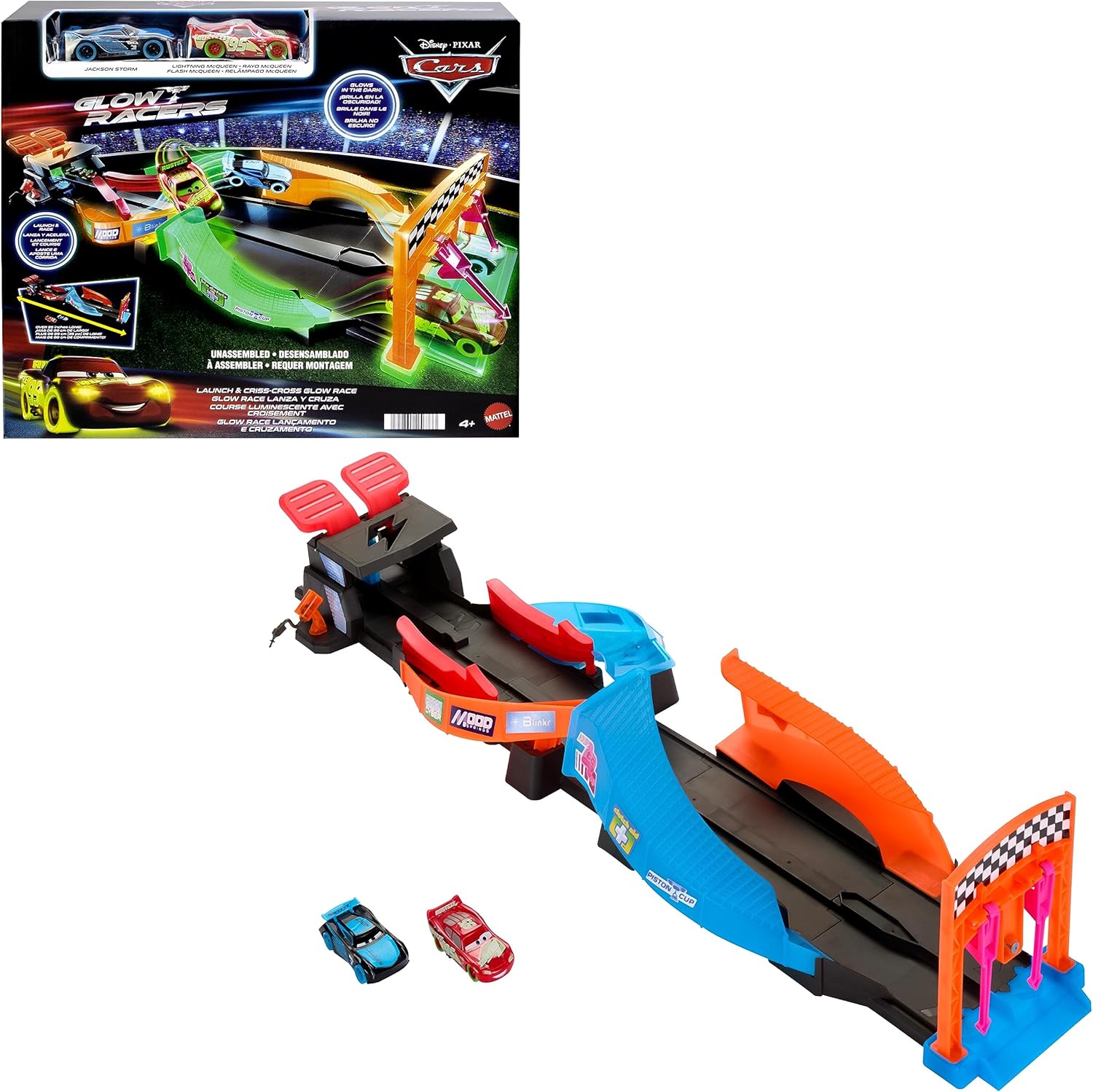 MATTEL HPD80 PISTA FLUO INCROCIATA