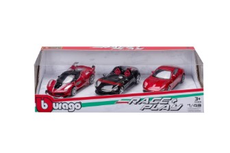 BURAGO 1836102 GIFT 3PACK AUO FERRARI SCALA 1/43