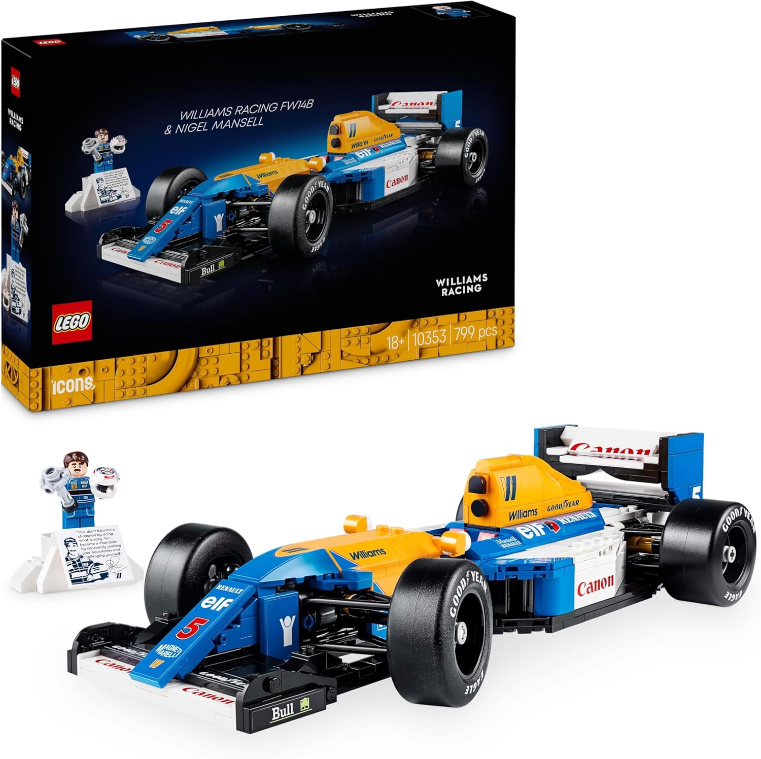 LEGO 10353 WILLIAMS RACING FW14B E NIGEL MANSELL ICONS