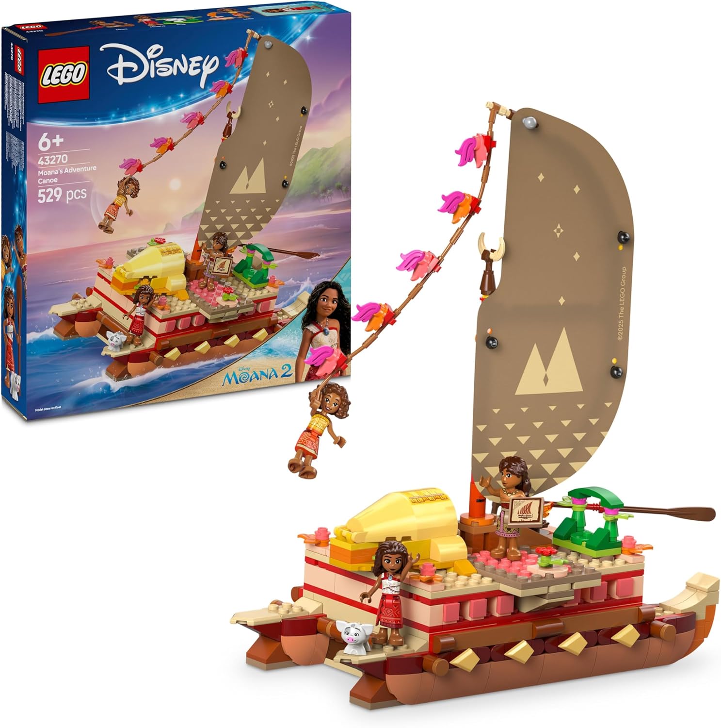 LEGO 43270 LA CANOA DI VAIANA DISNEY PRINCESS