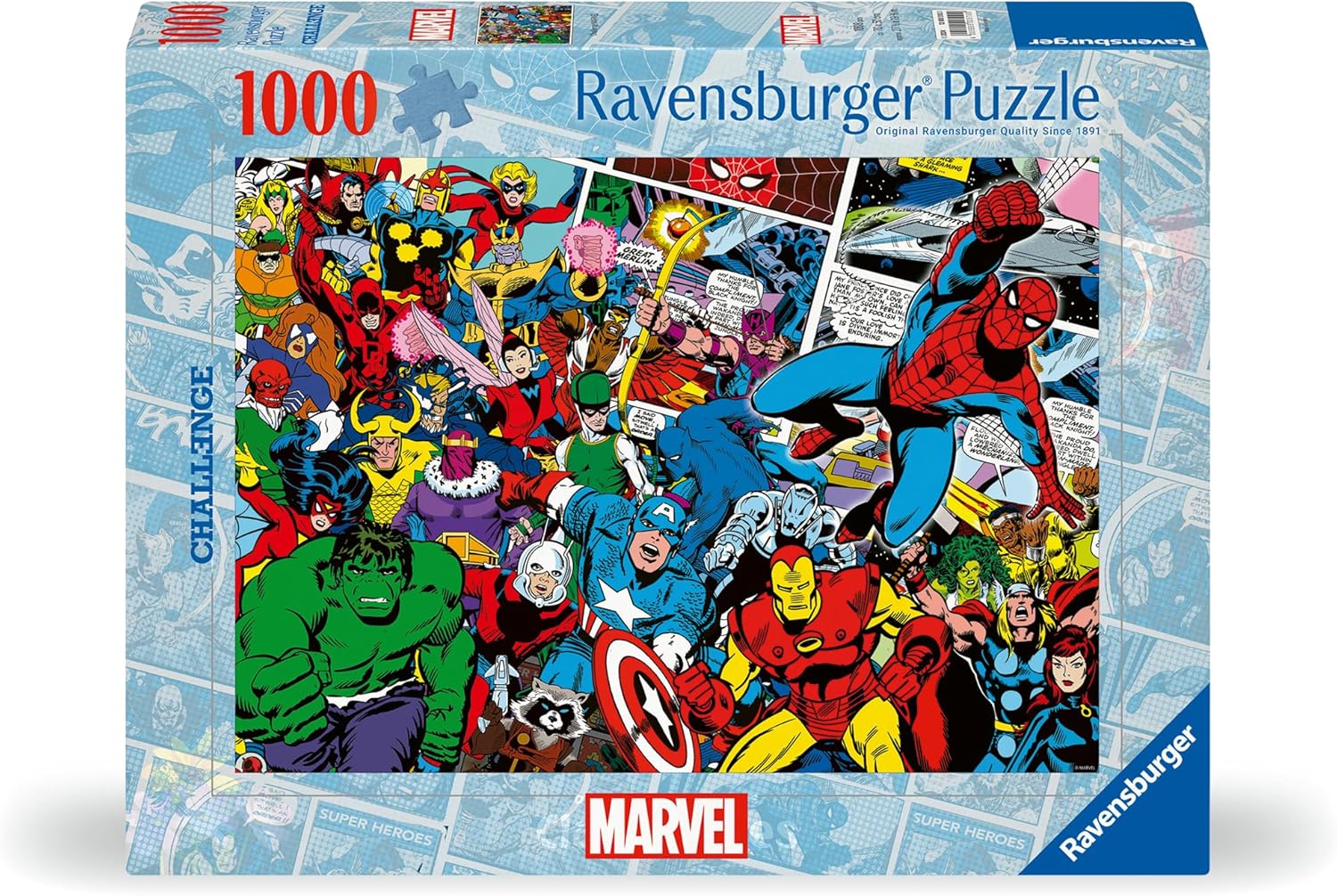 RAVENSBURGER 00510 PUZZLE DA 1000 PZ. MARVEL CHALLENGE