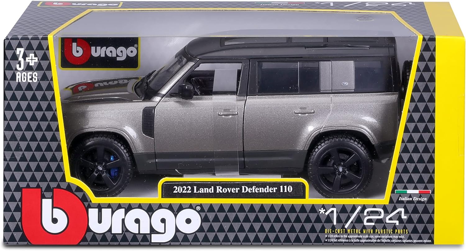 BURAGO 1821101 LAND ROVER DEFENDER GRIGIA SCALA 1/24