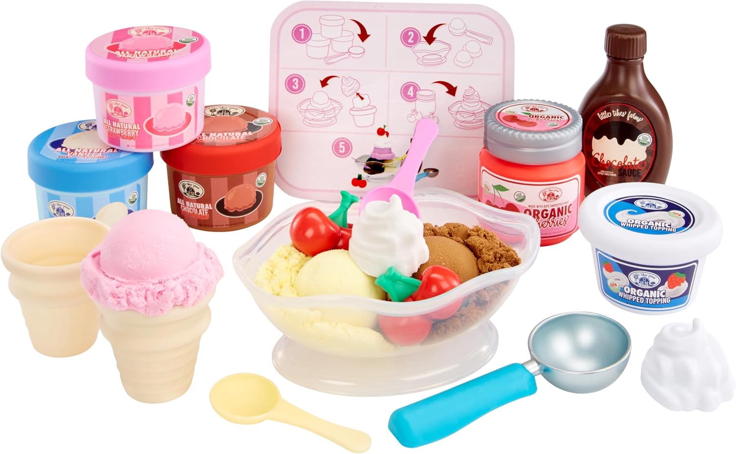 LITTLE TIKES 639661 CREATIVE CHEFS ICE CREAM KIT