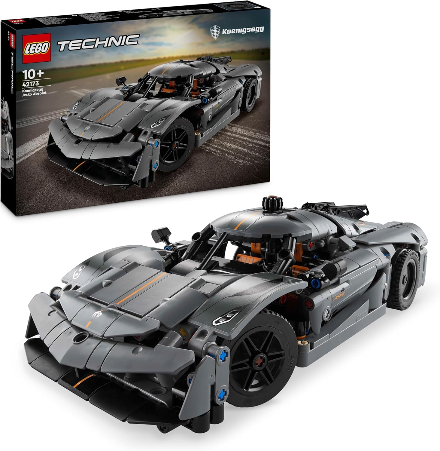 LEGO 42173 HYPERCAR KOENIGSEGG JESKO ABSOLUT GRIGIA TECHNIC