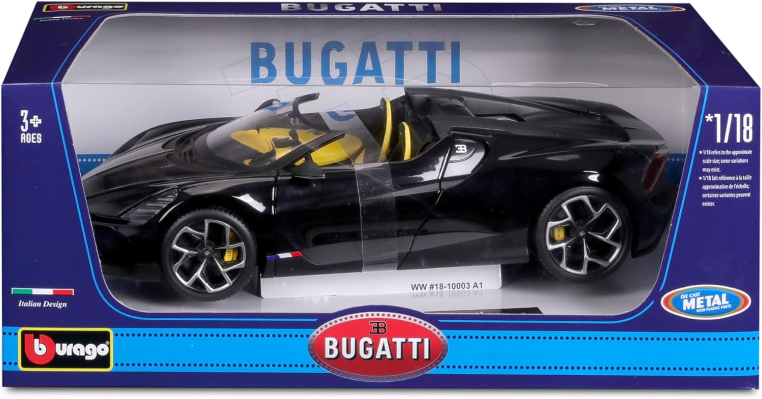 BURAGO 1811051 BUGATTI MISTRA NERA SCALA 1/18