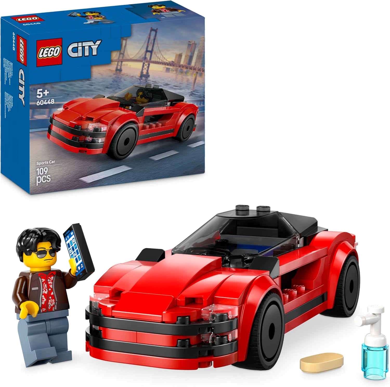 LEGO 60448 AUTO SPORTIVA ROSSA CITY