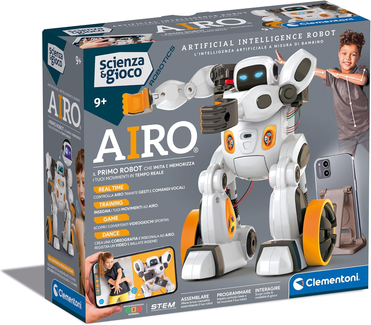 CLEMENTONI 19317 AIRO - ARTIFICIAL INTELLIGENCE ROBOT